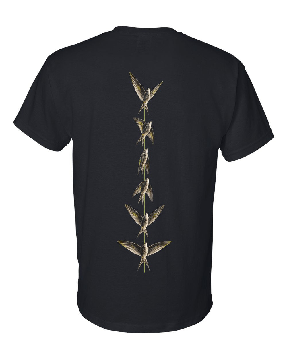 Wings Outspread 67:19 Ayat Tee T-Shirt Black back