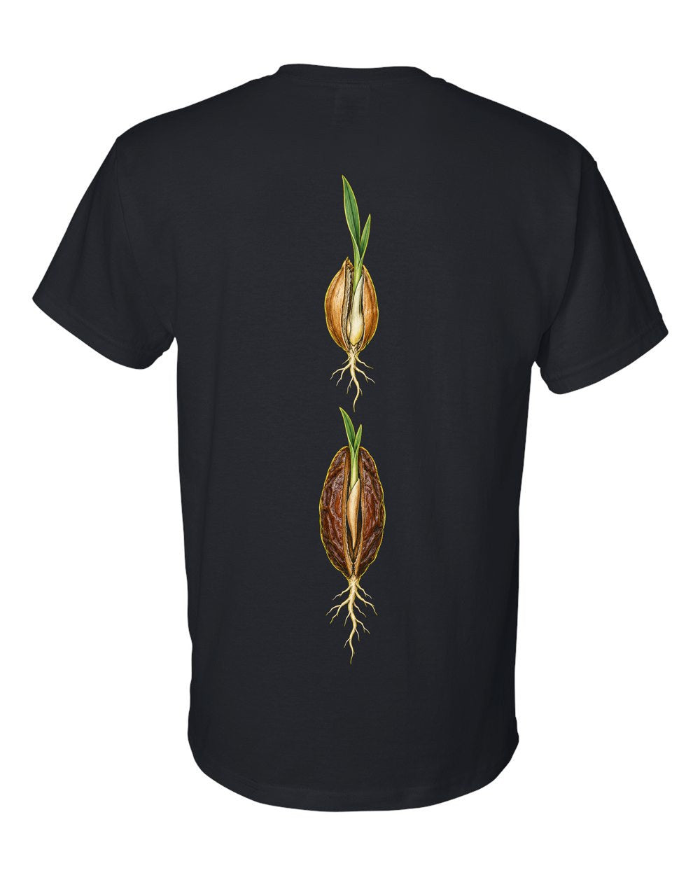Grain and Date Pit 6:95 Ayat Tee T-Shirt Black back