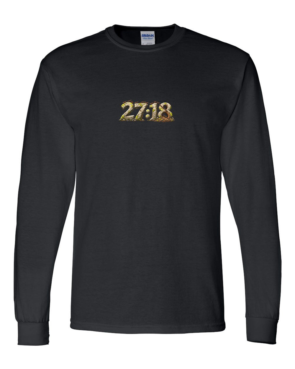 The Ant Who Warned 27:18 Ayat Tee Long Sleeve Black front