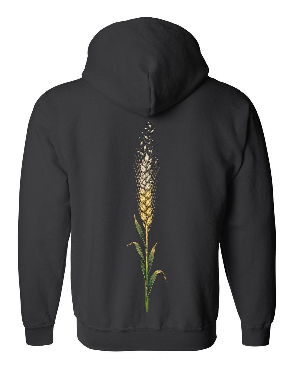 The Passing Harvest 57:20 Ayat Tee Zip Hoodie Black back