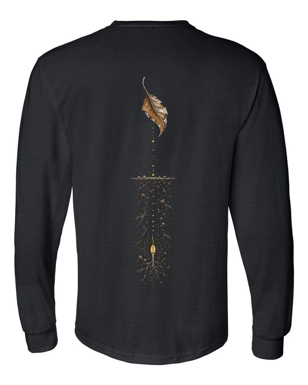 The Grain in the Dark 6:59 Ayat Tee Long Sleeve Black back
