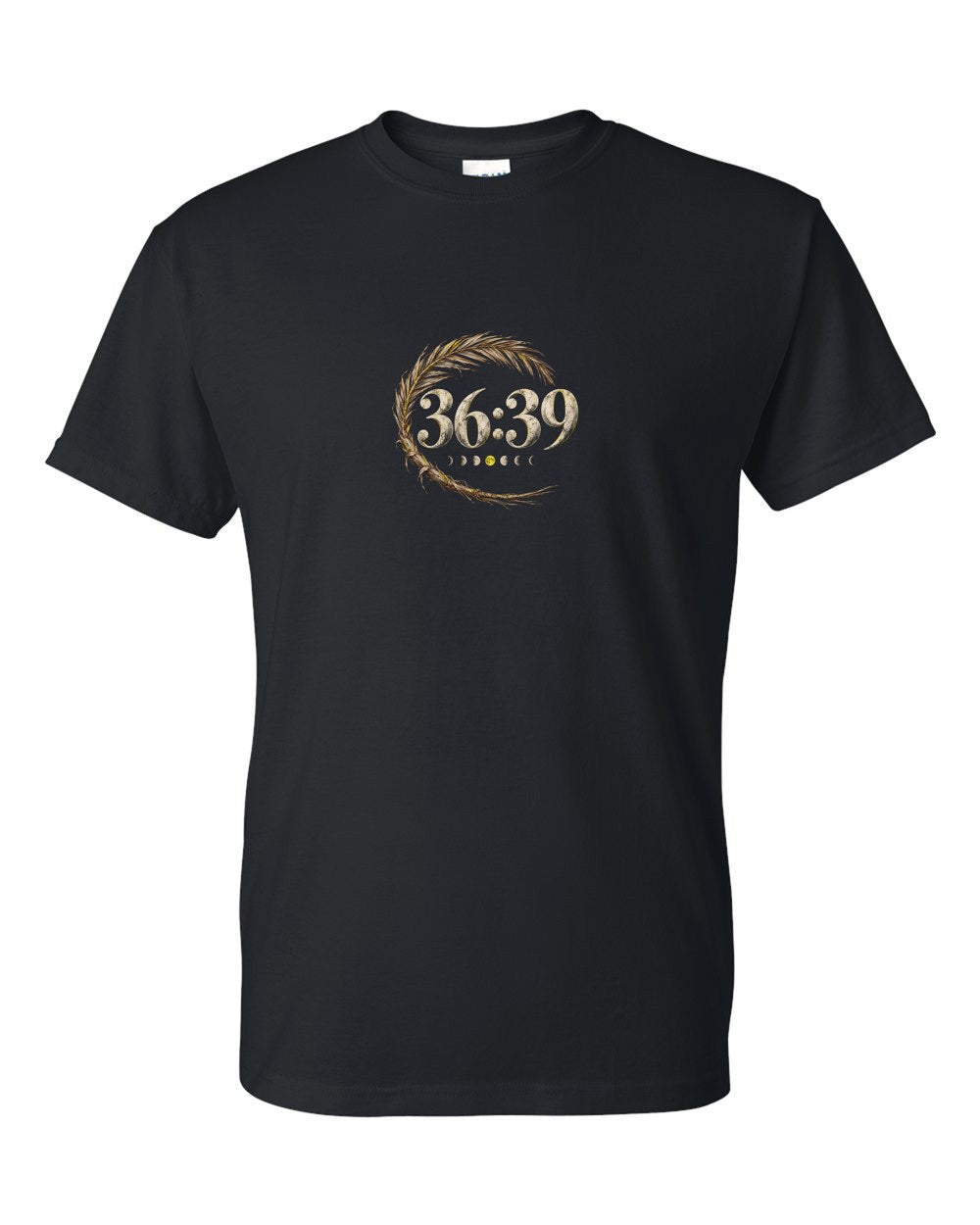 Old Date Stalk 36:39 Ayat Tee T-Shirt Black front