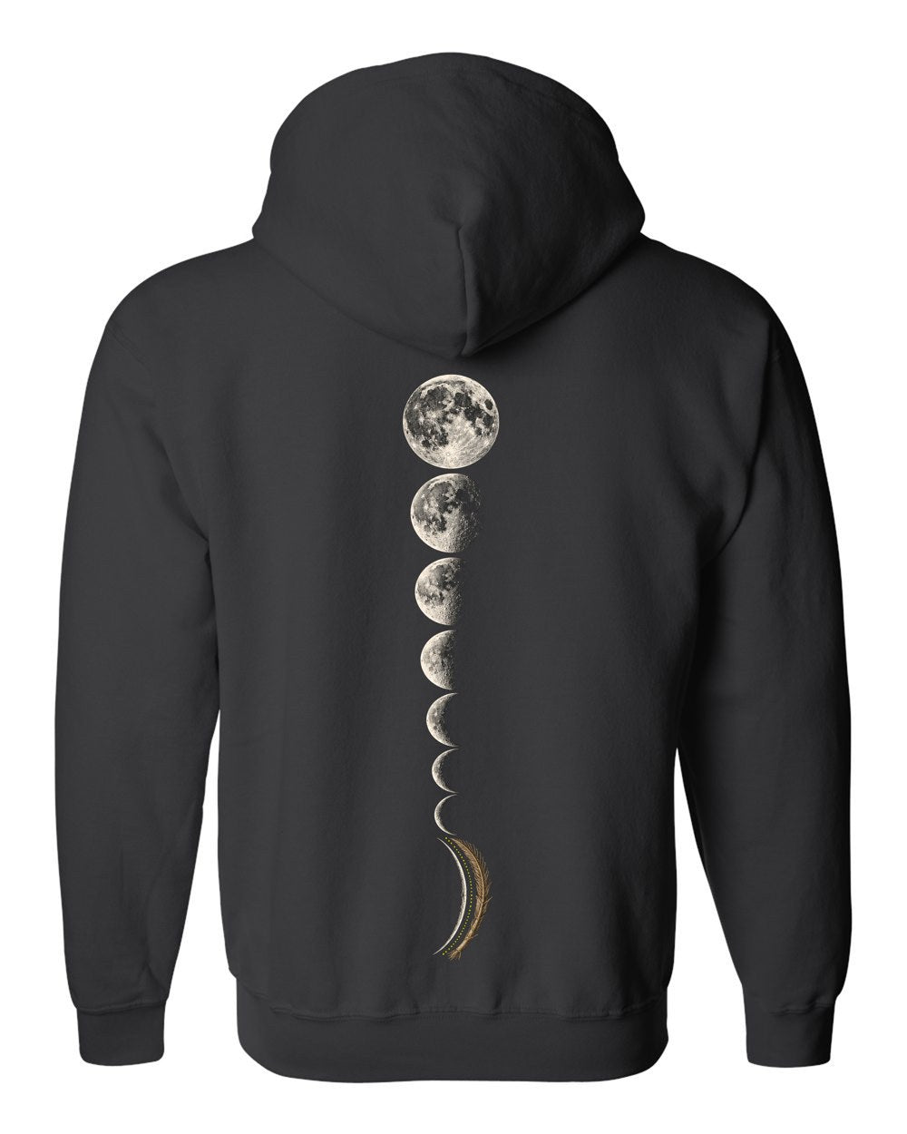 Old Date Stalk 36:39 Ayat Tee Zip Hoodie Black back