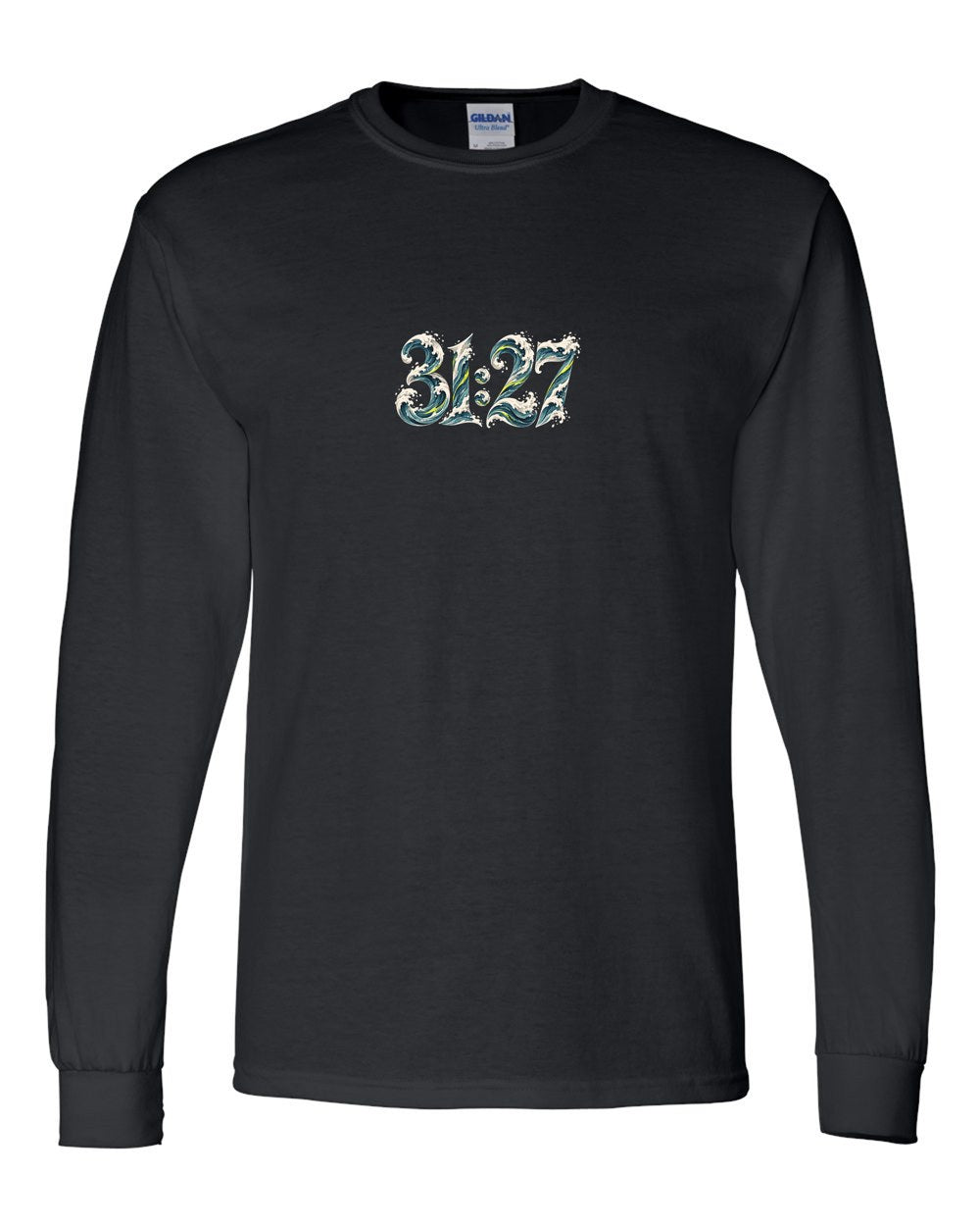 Ink of the Seas 31:27 Ayat Tee Long Sleeve Black front