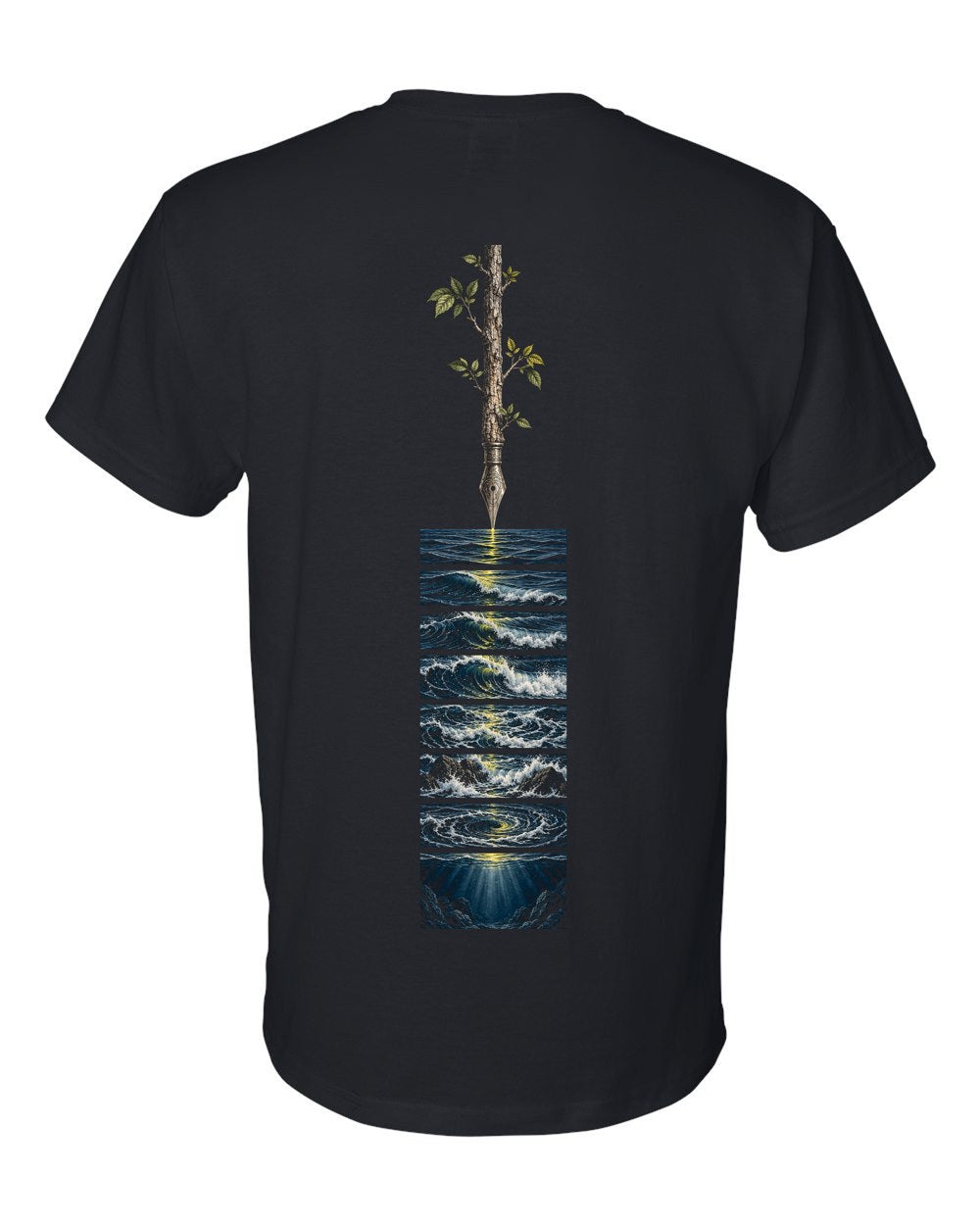 Ink of the Seas 31:27 Ayat Tee T-Shirt Black back