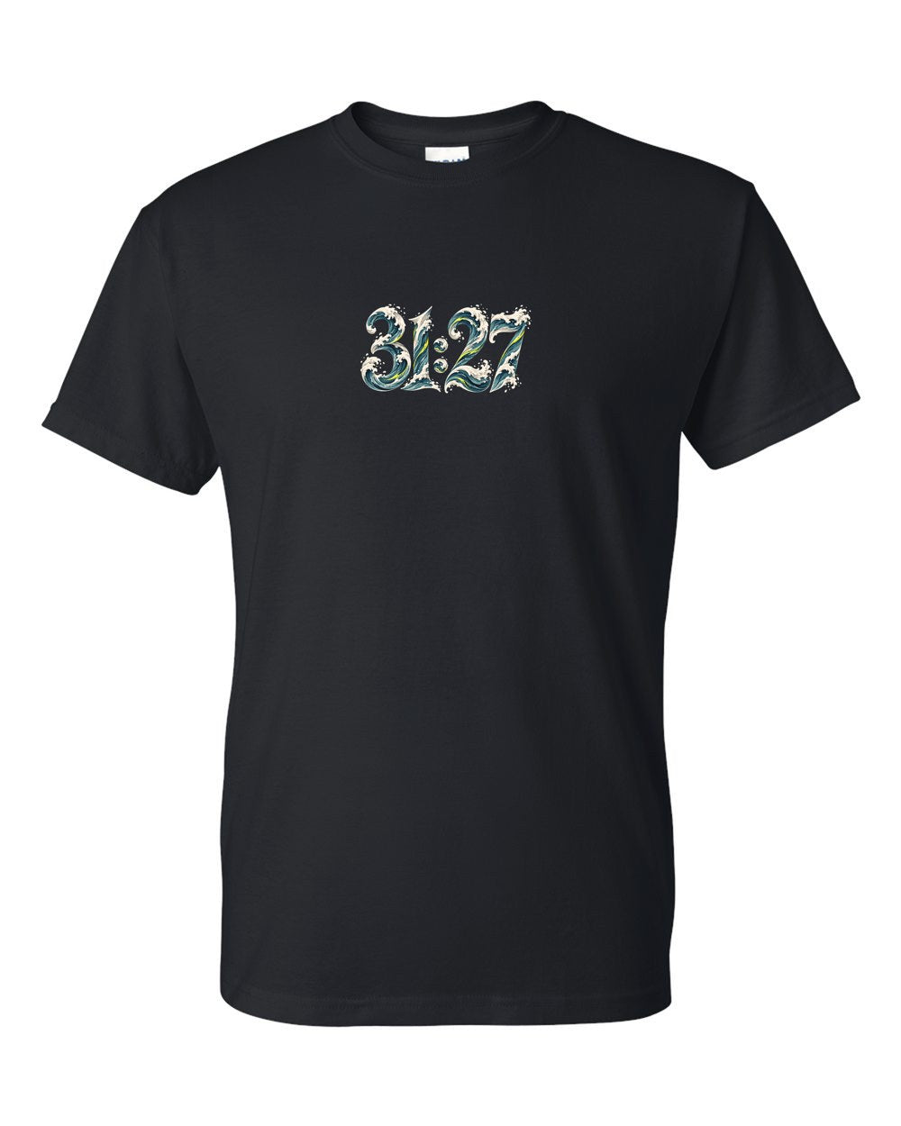 Ink of the Seas 31:27 Ayat Tee T-Shirt Black front