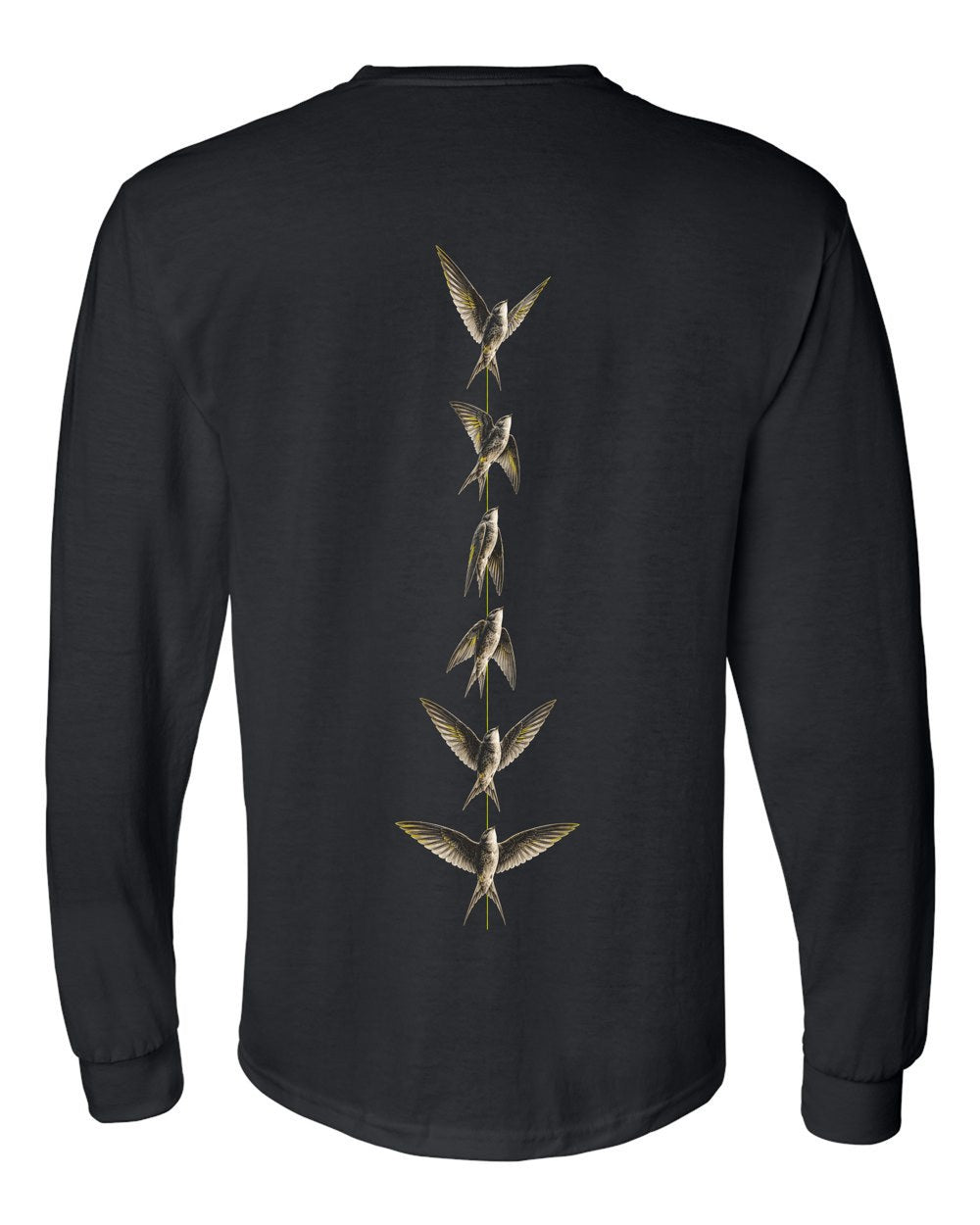 Wings Outspread 67:19 Ayat Tee Long Sleeve Black back