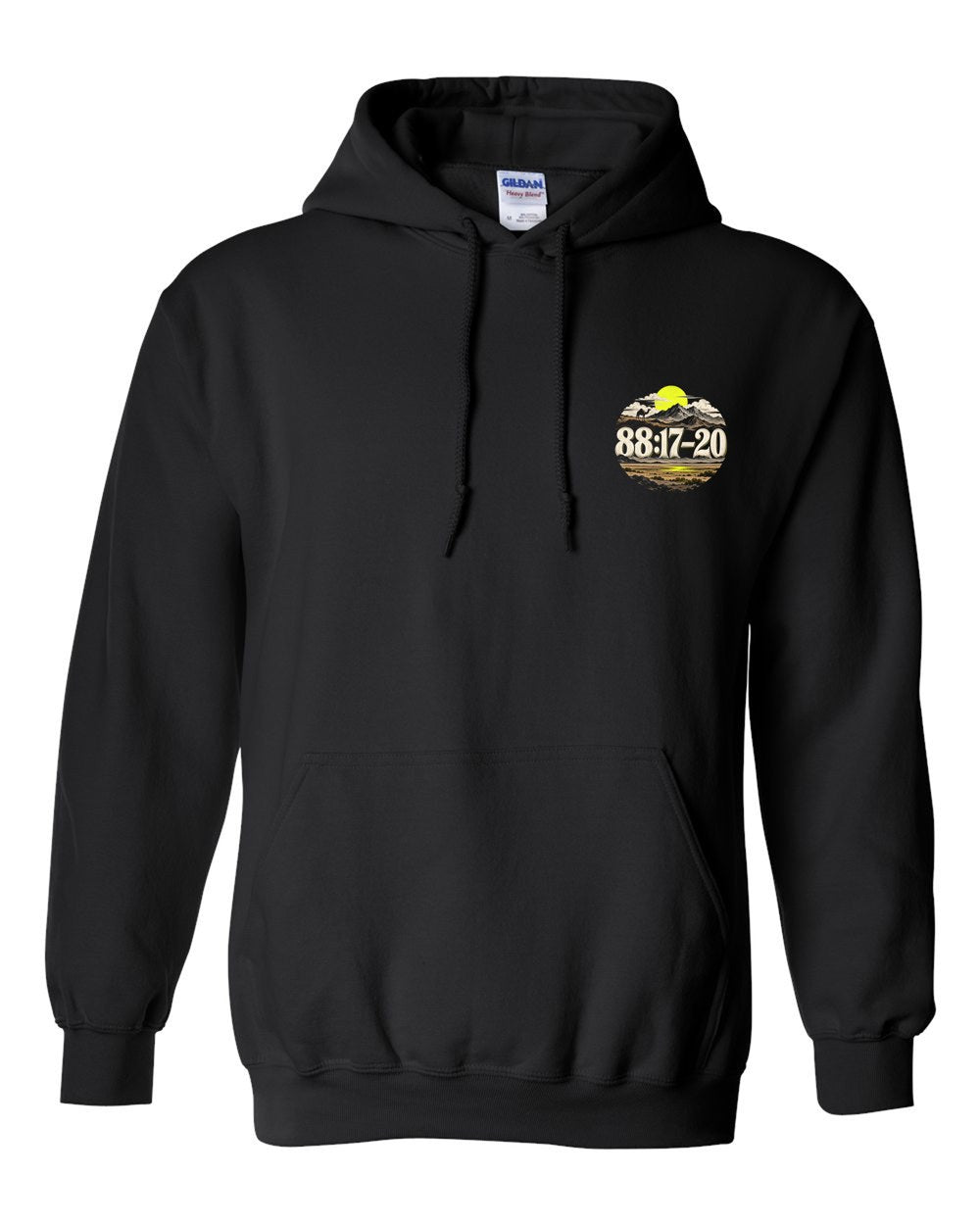 Camel, Sky, Mountain, Plain 88:17–20 Ayat Tee Pull Over Hoodie Black front