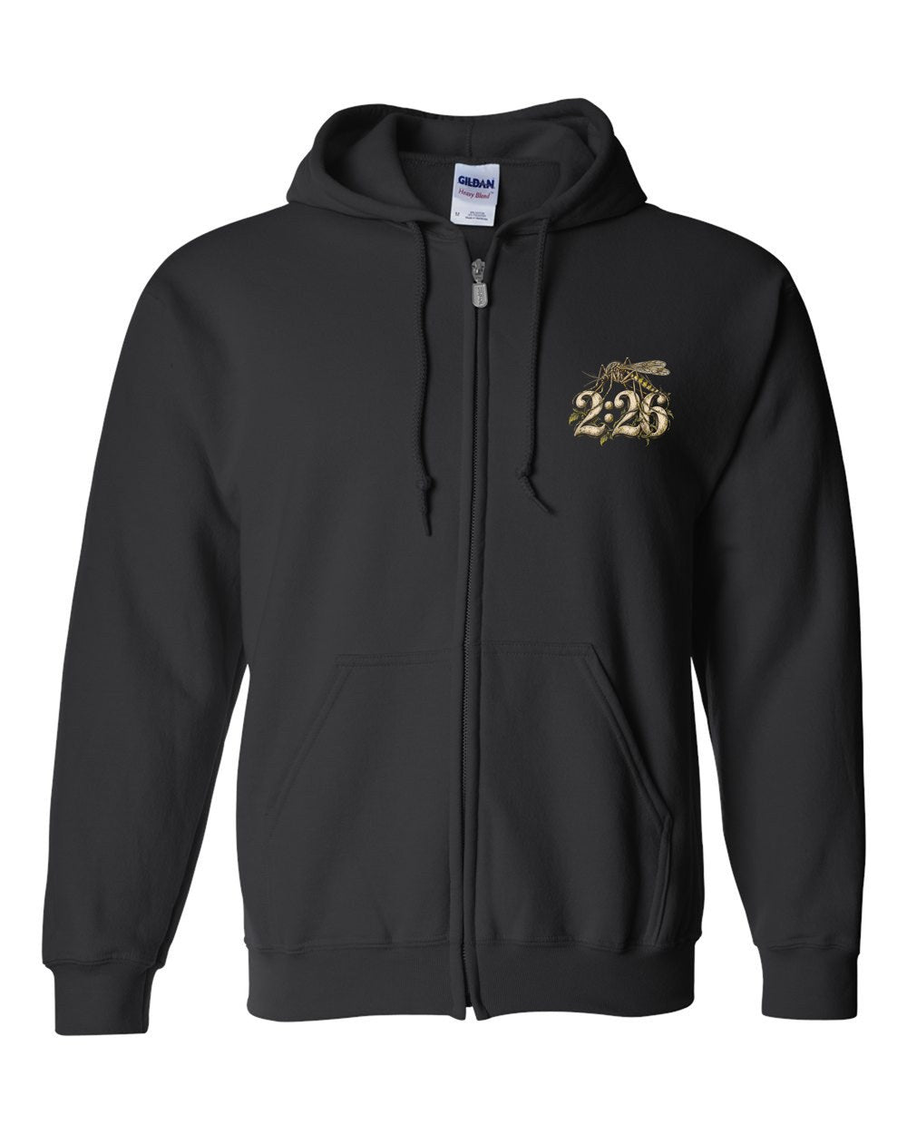 Even a Mosquito 2:26 Ayat Tee Zip Hoodie Black front