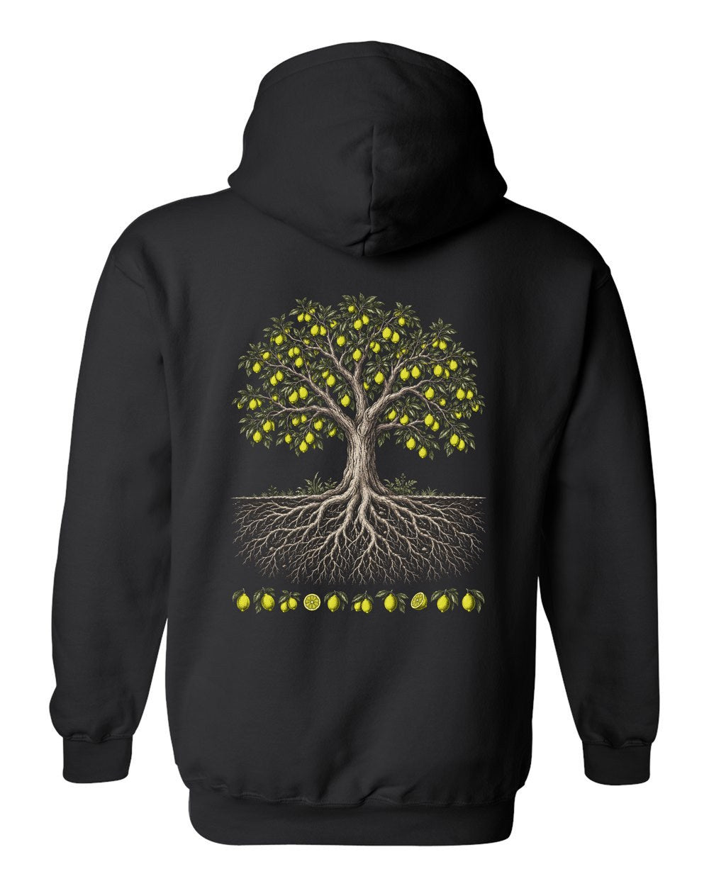 The Good Tree 14:24–25 Ayat Tee Pull Over Hoodie Black back