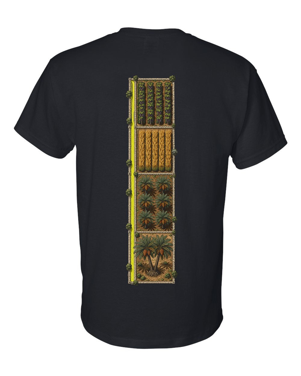 Neighbouring Plots 13:4 Ayat Tee T-Shirt Black back