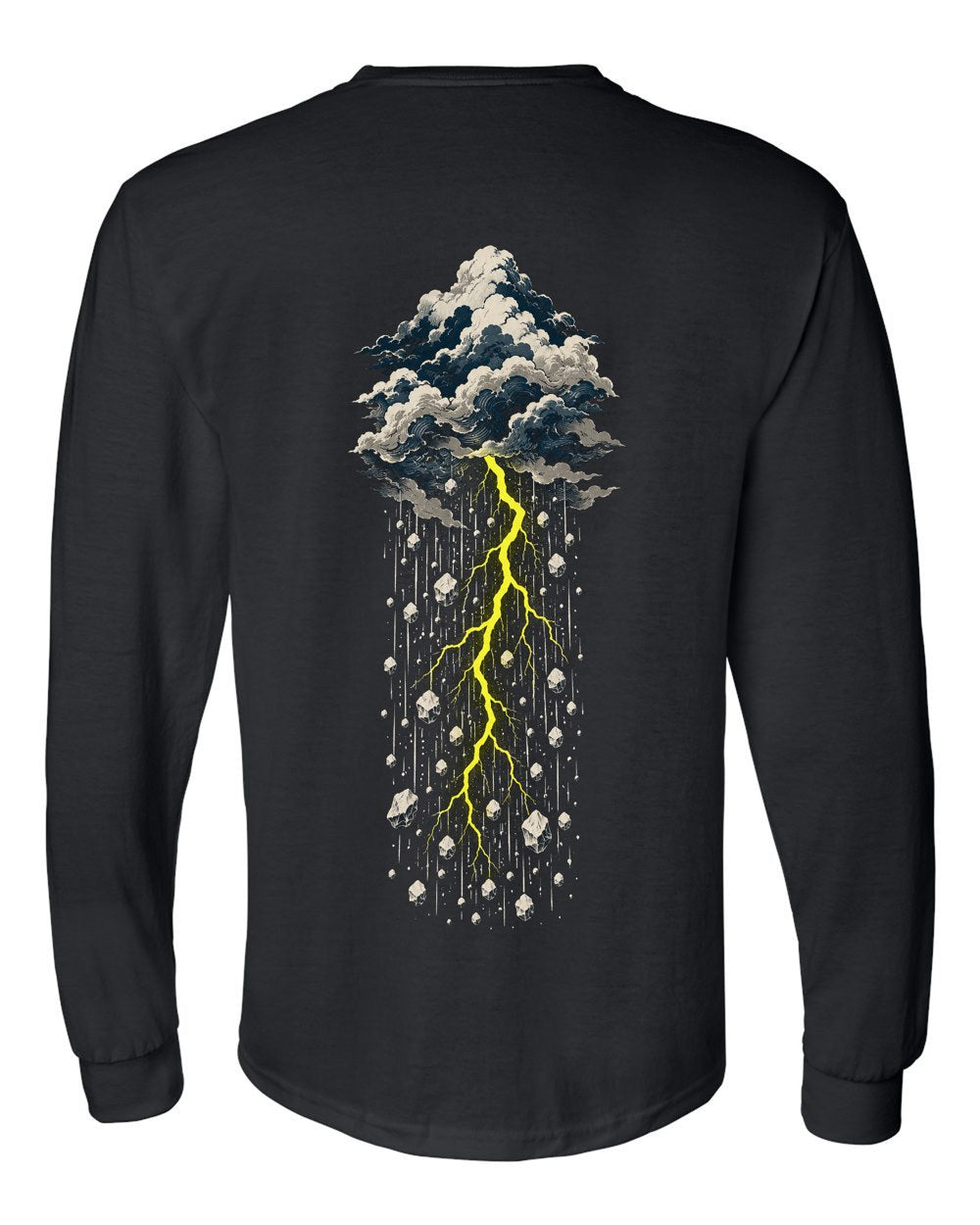 Mountains of Cloud 24:43 Ayat Tee Long Sleeve Black back