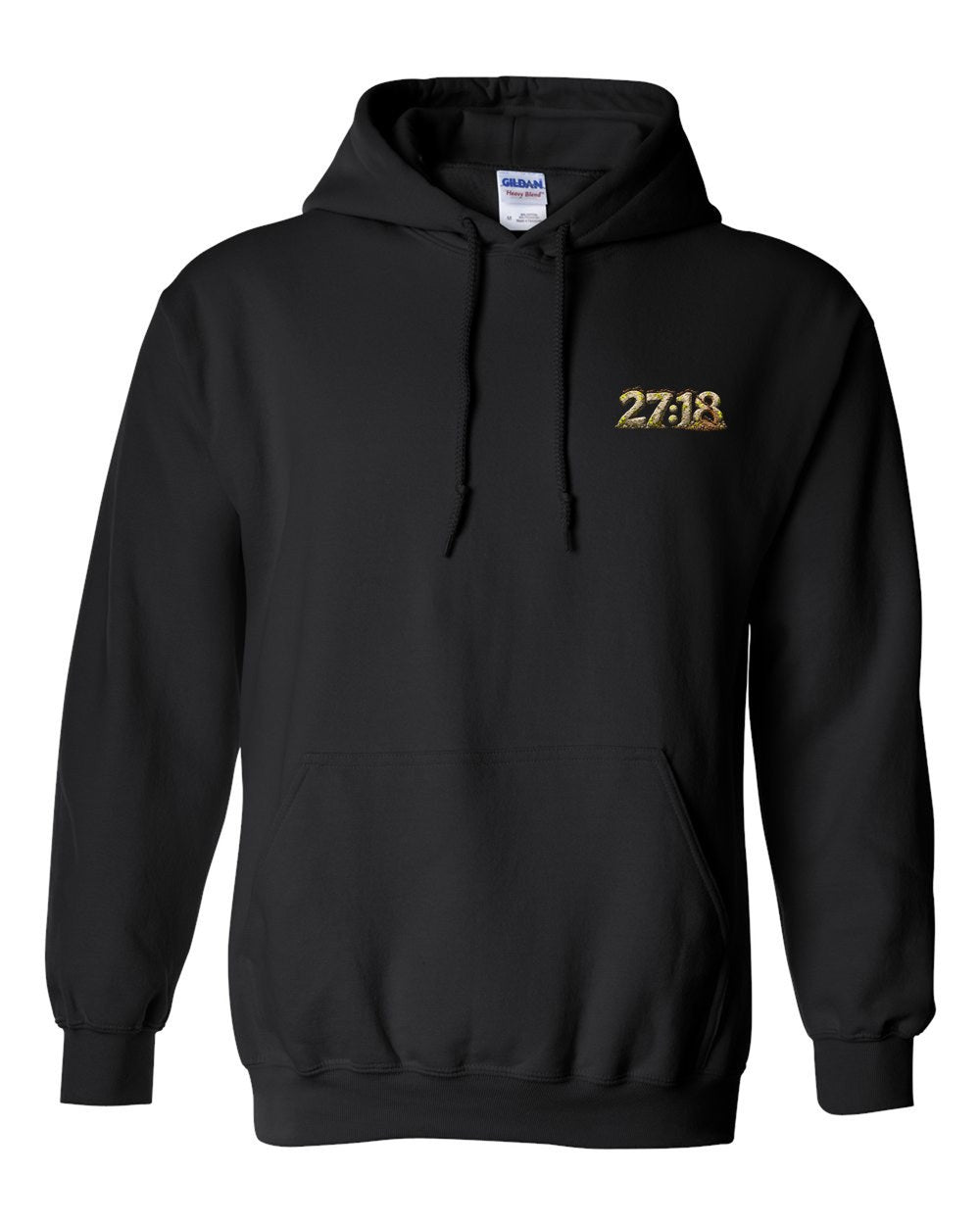 The Ant Who Warned 27:18 Ayat Tee Pull Over Hoodie Black front