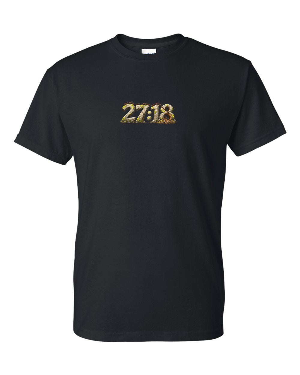 The Ant Who Warned 27:18 Ayat Tee T-Shirt Black front