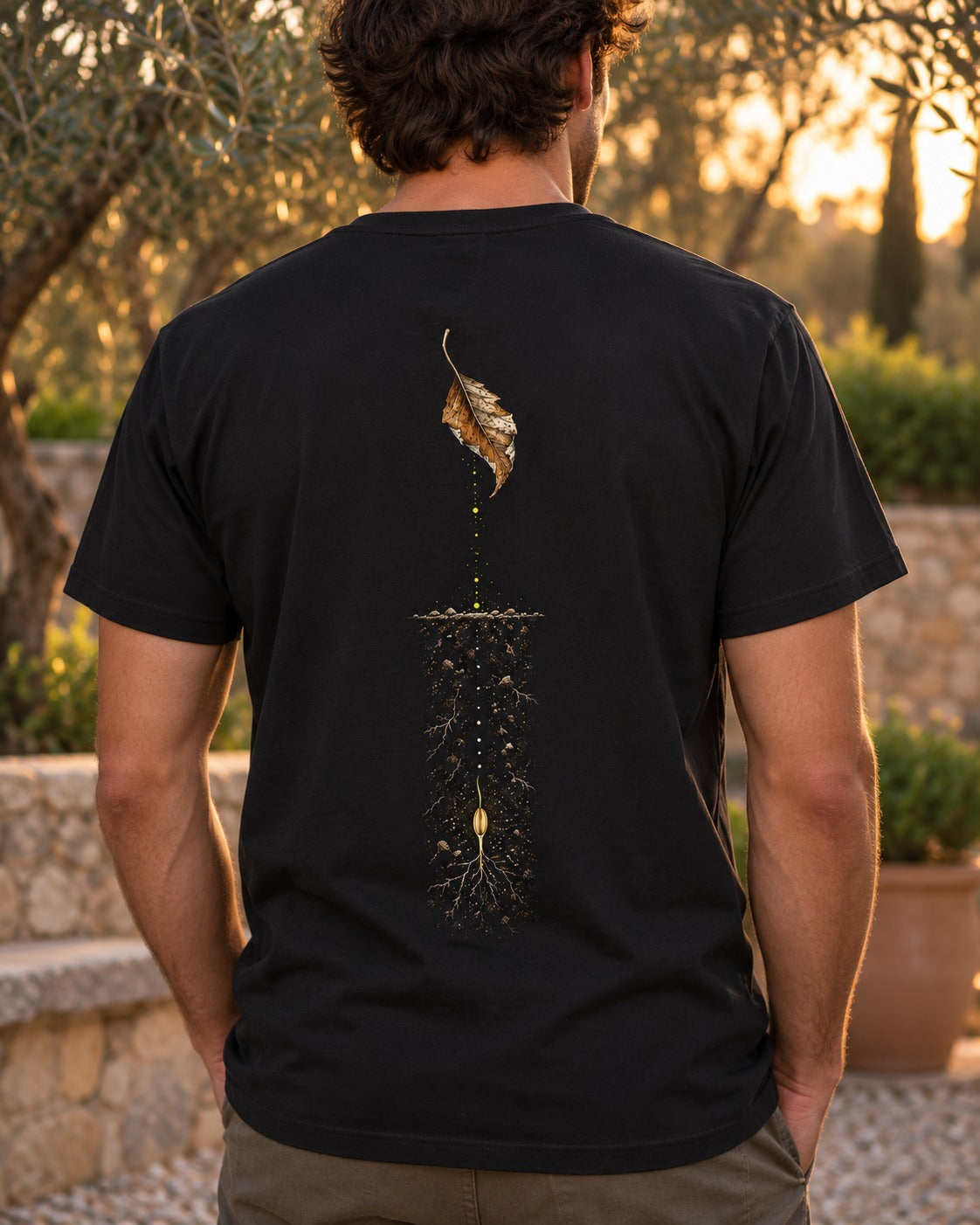 The Grain in the Dark 6:59 Ayat Tee T-Shirt Black worn hero