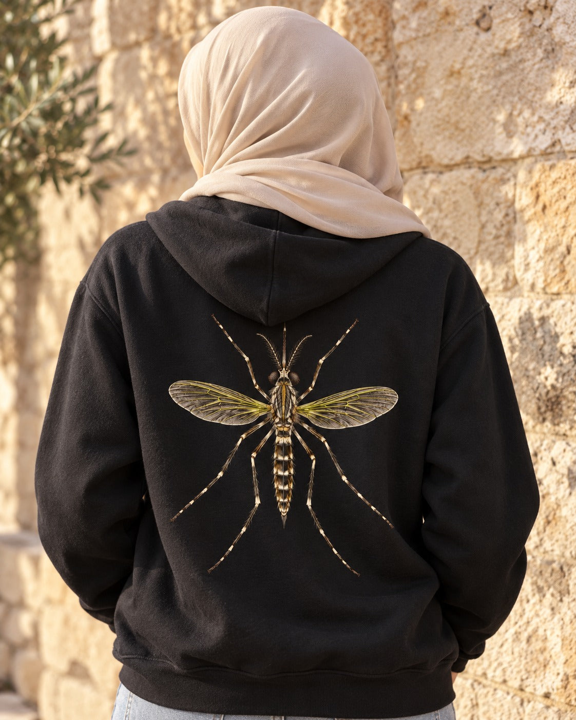 Even a Mosquito 2:26 Ayat Tee Zip Hoodie Black worn hero